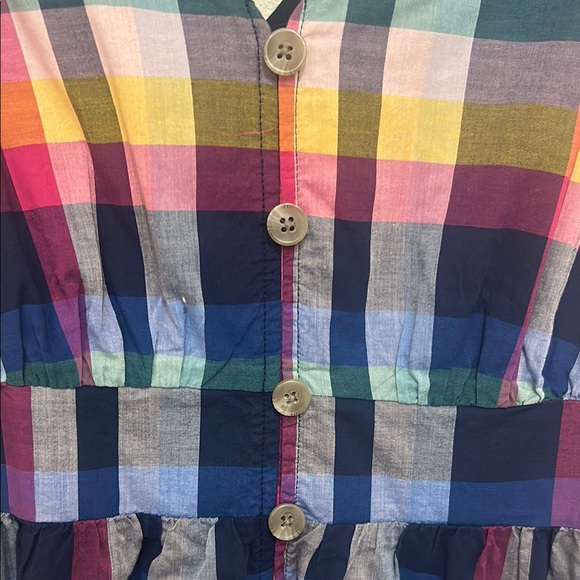 J. Crew Plaid Midi Dress with matching Bucket Hat and Hair tie - Picture 5 of 11